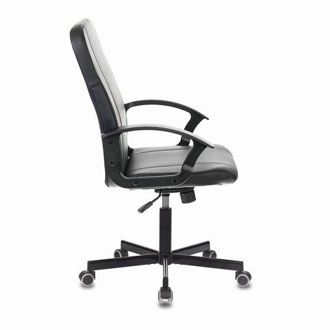 Кресло офисное BRABIX &quot;Simple EX-521&quot;, компактная упаковка, экокожа, черное, 532103