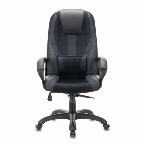 Кресло компьютерное BRABIX PREMIUM &quot;Rapid GM-102&quot;, экокожа/ткань, черное/серое, 532105