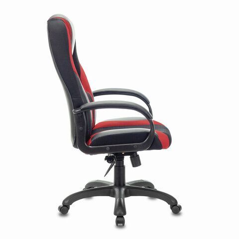Кресло компьютерное BRABIX PREMIUM &quot;Rapid GM-102&quot;, экокожа/ткань, черное/красное, 532107
