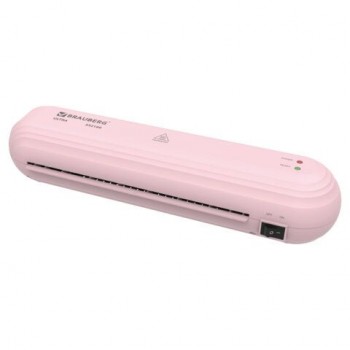 Ламинатор BRAUBERG ULTRA PM235P, РОЗОВЫЙ, формат A4, толщина пленки 60-150 мкм, скорость 30 см/мин, 532186
