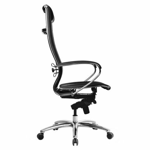 Кресло офисное МЕТТА &quot;SAMURAI&quot; Lux 2, экокожа, регулируемое сиденье, черное