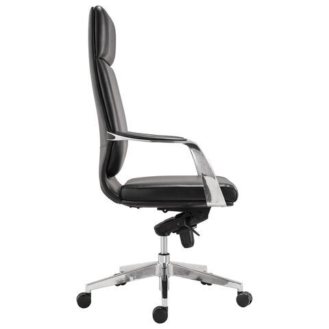 Кресло офисное BRABIX PREMIUM &quot;Resonance EX-755&quot;, мультиблок, алюминий, экокожа, черное, 532487