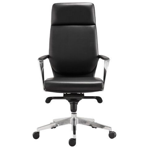 Кресло офисное BRABIX PREMIUM &quot;Resonance EX-755&quot;, мультиблок, алюминий, экокожа, черное, 532487