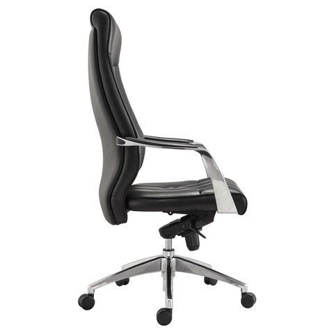 Кресло офисное BRABIX PREMIUM &quot;Sonata EX-754&quot;, мультиблок, алюминий, экокожа, черное, 532491