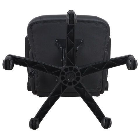 Кресло компьютерное BRABIX &quot;Skill GM-005&quot;, откидные подлокотники, экокожа, черное/оранжевое, 532495