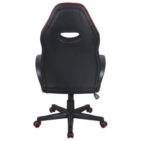 Кресло компьютерное BRABIX &quot;Flame GM-004&quot;, экокожа, черное/красное, 532499