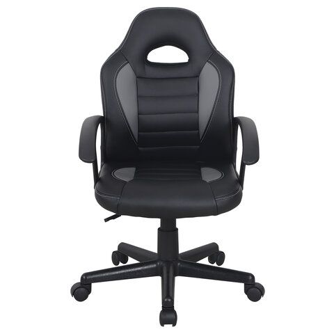 Кресло компьютерное BRABIX &quot;Spark GM-201&quot;, экокожа, черное/серое, 532504