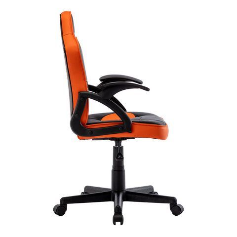 Кресло компьютерное BRABIX &quot;Shark GM-203&quot;, экокожа, черное/оранжевое, 532513