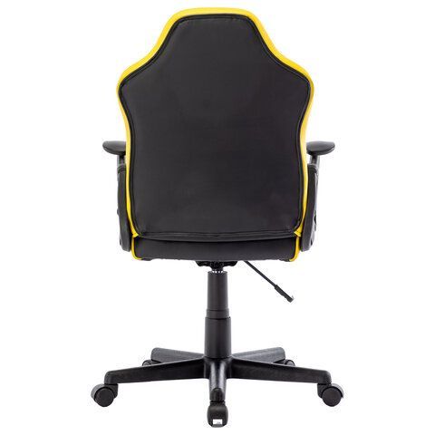 Кресло компьютерное BRABIX &quot;Shark GM-203&quot;, экокожа, черное/желтое, 532514