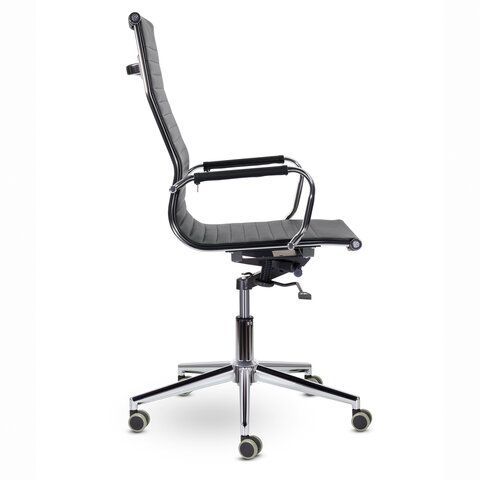 Кресло офисное BRABIX PREMIUM &quot;Intense EX-531&quot;, экокожа, хром, черное, 532540