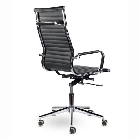 Кресло офисное BRABIX PREMIUM &quot;Intense EX-531&quot;, экокожа, хром, черное, 532540