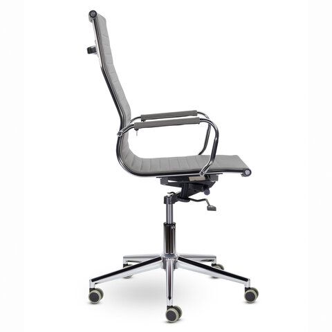 Кресло офисное BRABIX PREMIUM &quot;Intense EX-531&quot;, экокожа, хром, темно-серое, 532542