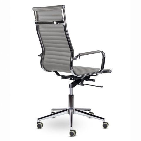 Кресло офисное BRABIX PREMIUM &quot;Intense EX-531&quot;, экокожа, хром, темно-серое, 532542