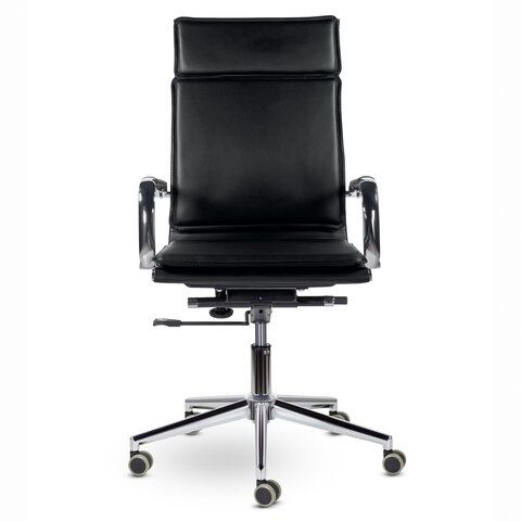 Кресло офисное BRABIX PREMIUM &quot;Kayman EX-532&quot;, экокожа, хром, черное, 532543
