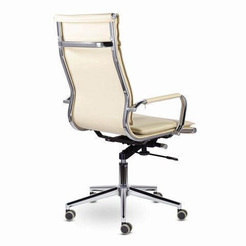 Кресло офисное BRABIX PREMIUM &quot;Kayman EX-532&quot;, экокожа, хром, бежевое, 532544