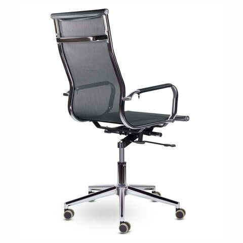 Кресло офисное BRABIX PREMIUM &quot;Net EX-533&quot;, хром, сетка, черное, 532546