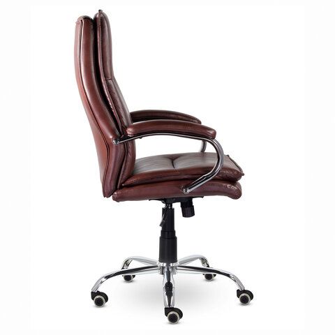 Кресло офисное BRABIX PREMIUM &quot;Cuba EX-542&quot;, экокожа, коричневое, 532550