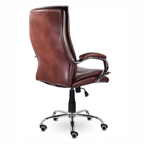 Кресло офисное BRABIX PREMIUM &quot;Cuba EX-542&quot;, экокожа, коричневое, 532550
