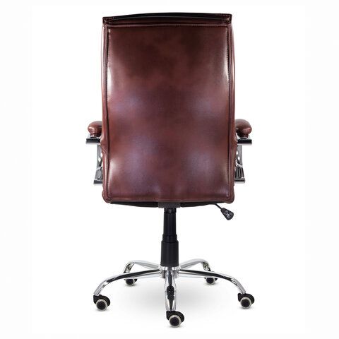 Кресло офисное BRABIX PREMIUM &quot;Cuba EX-542&quot;, экокожа, коричневое, 532550