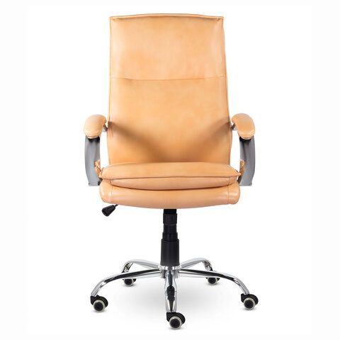 Кресло офисное BRABIX PREMIUM &quot;Cuba EX-542&quot;, экокожа, бежевое, 532551