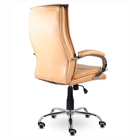 Кресло офисное BRABIX PREMIUM &quot;Cuba EX-542&quot;, экокожа, бежевое, 532551