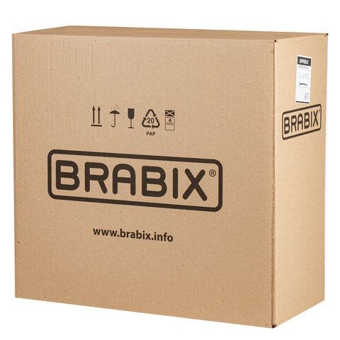 Кресло BRABIX &quot;Top MG-333&quot;, с подлокотниками, кожзам, черное, 532553