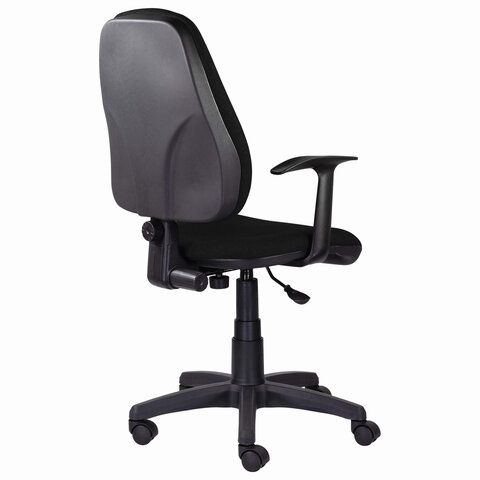 Кресло BRABIX &quot;Comfort MG-321&quot;, регулируемая эргономичная спинка, ткань, черное, 532556