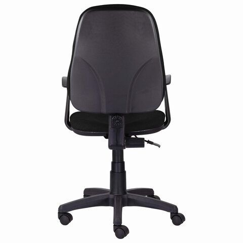 Кресло BRABIX &quot;Comfort MG-321&quot;, регулируемая эргономичная спинка, ткань, черное, 532556