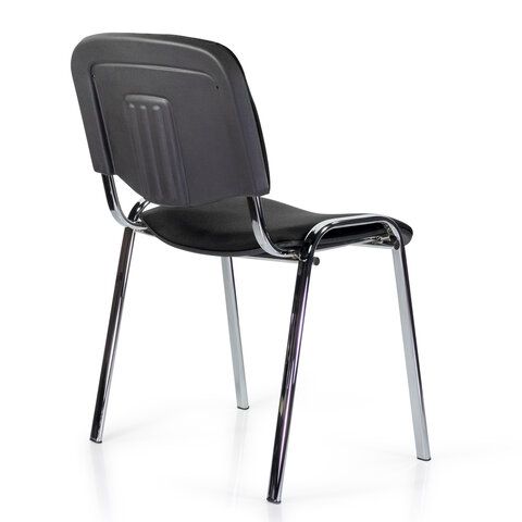 Стул STAFF &quot;Iso Lite CF-008&quot;, хром, ткань черная (С-11), 532565