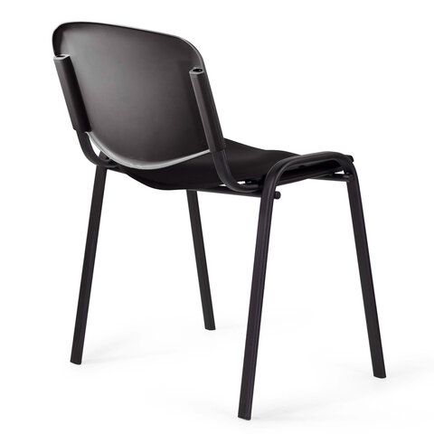 Стул STAFF &quot;Iso Plast CF-009&quot;, черный каркас, пластик черный, 532569