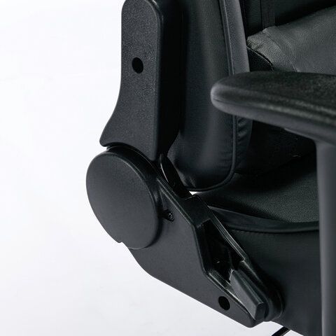 Кресло компьютерное BRABIX &quot;Hunter GM-130&quot;, две подушки, экокожа, черное, 532798