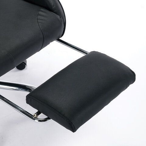 Кресло компьютерное BRABIX &quot;Dexter GM-135&quot;, подножка, две подушки, экокожа, черное, 532800