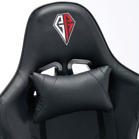 Кресло компьютерное BRABIX &quot;Dexter GM-135&quot;, подножка, две подушки, экокожа, черное, 532800
