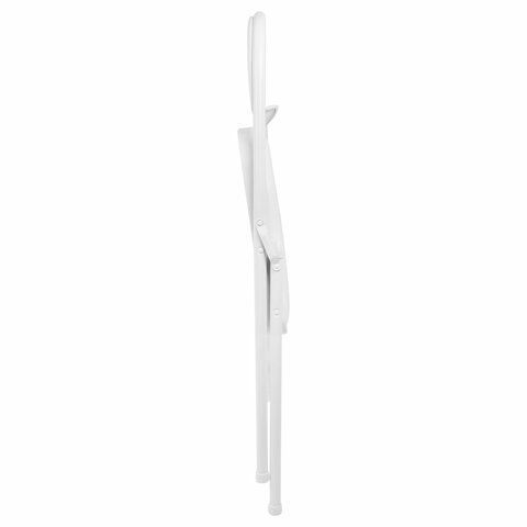 Стул складной BRABIX &quot;Golf Plus CF-003 КОМФОРТ&quot;, белый каркас, кожзам белый, 532888