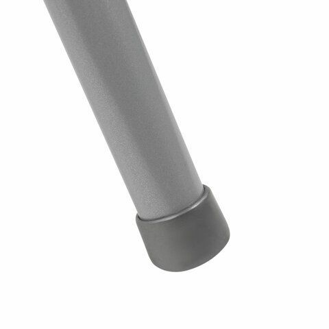 Стул складной BRABIX &quot;Golf CF-007&quot;, серебристый каркас, кожзам чёрный, 532891