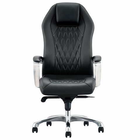 Кресло BRABIX PREMIUM Aurus EX-705, мультиблок, алюминий, экокожа, черное, 532928