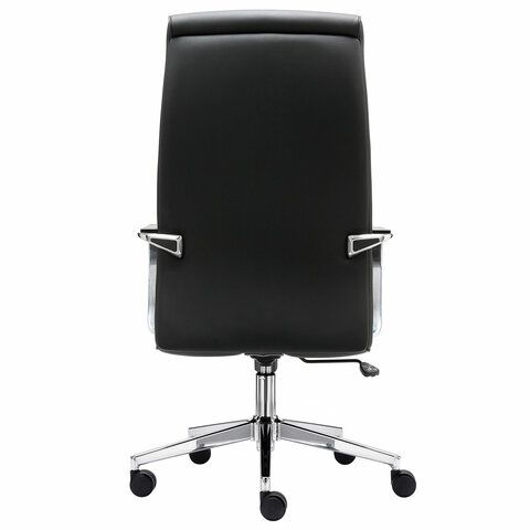 Кресло BRABIX PREMIUM Solo EX-730, алюминий, хром, экокожа, черное, 532936