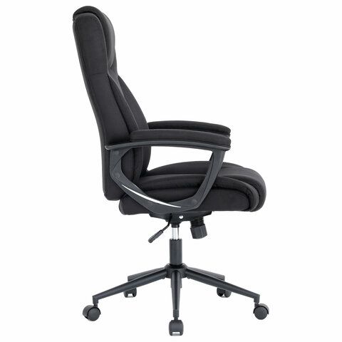 Кресло BRABIX PREMIUM &quot;Adagio EX-551&quot;, ткань, пятилучие металл, черное, 532938