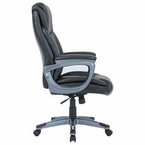 Кресло BRABIX PREMIUM &quot;Gladiator EX-552&quot;, натуральная кожа, черное, 532939
