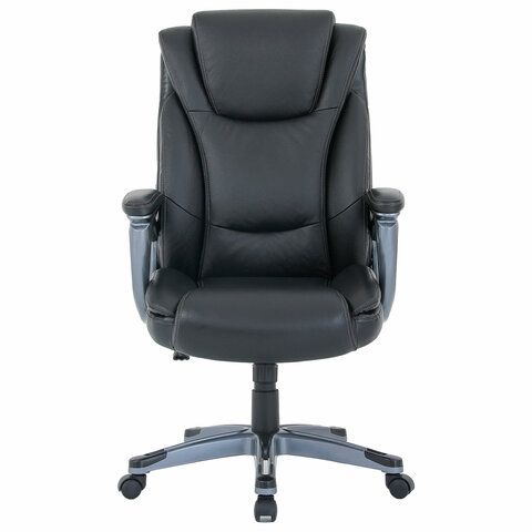 Кресло BRABIX PREMIUM &quot;Gladiator EX-552&quot;, натуральная кожа, черное, 532939