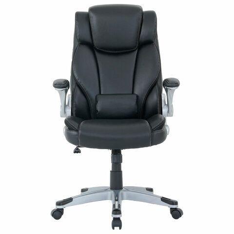 Кресло BRABIX PREMIUM &quot;Phantom EX-553&quot;, рециклированная кожа, регулируемый подголовник, черное, 532940