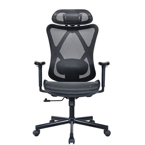 Кресло BRABIX PREMIUM &quot;Axion ER-701&quot;, синхромеханизм, регулируемые подголовник и спинка, сетка, черное, 532965