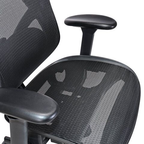 Кресло BRABIX PREMIUM &quot;Axion ER-701&quot;, синхромеханизм, регулируемые подголовник и спинка, сетка, черное, 532965