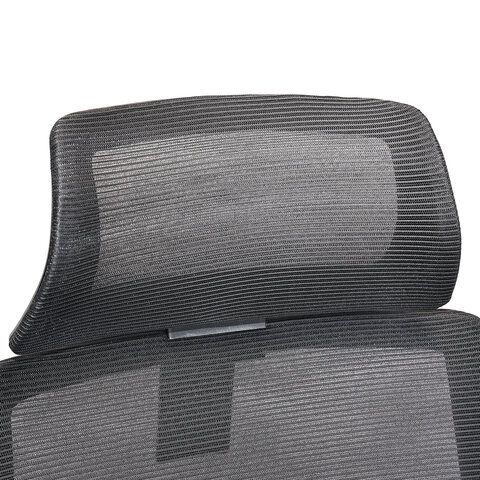 Кресло BRABIX PREMIUM &quot;Agent ER-404&quot;, поясничная поддержка, регулируемый подголовник, ткань/сетка, черное, 532970