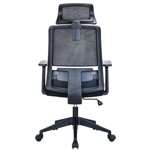 Кресло BRABIX PREMIUM &quot;Agent ER-404&quot;, поясничная поддержка, регулируемый подголовник, ткань/сетка, черное, 532970