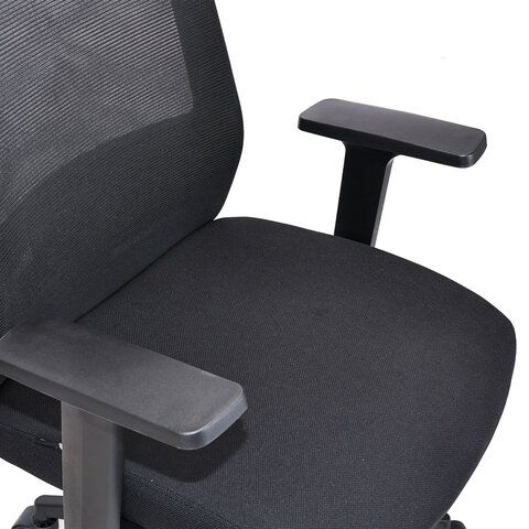 Кресло BRABIX PREMIUM &quot;Agent ER-404&quot;, поясничная поддержка, регулируемый подголовник, ткань/сетка, черное, 532970