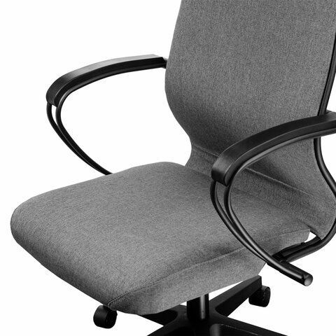 Кресло МЕТТА &quot;ErgoLife&quot; 10 B1-162K, пластик, синхромеханизм, ткань, темно-серое