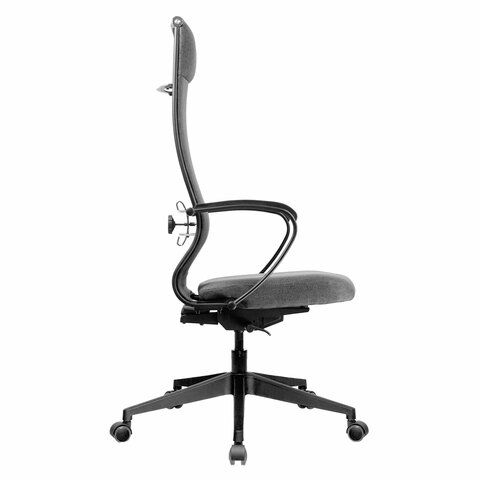 Кресло МЕТТА &quot;ErgoLife&quot; 10 B1-162K, пластик, синхромеханизм, ткань, темно-серое