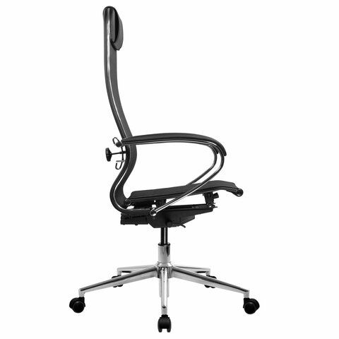 Кресло МЕТТА &quot;ErgoLife&quot; 10 B1-104K, хром, синхромеханизм, прочная сетка, черное