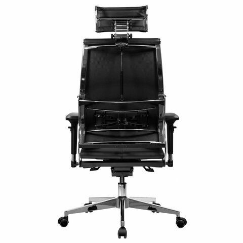 Кресло МЕТТА &quot;YOGA&quot; Y 2DM B2-10D, 2D-спинка, 3D-подголовник, 4D-подлокотники, экокожа, черное
